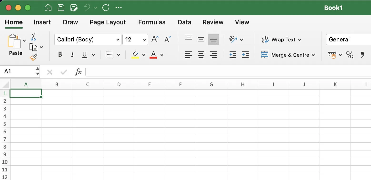 Spreadsheet with Broccoli data
