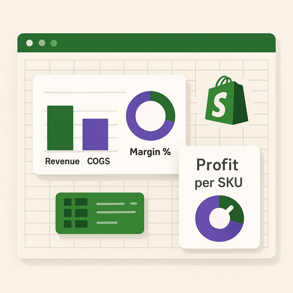 Shopify COGS Profitability Report Example