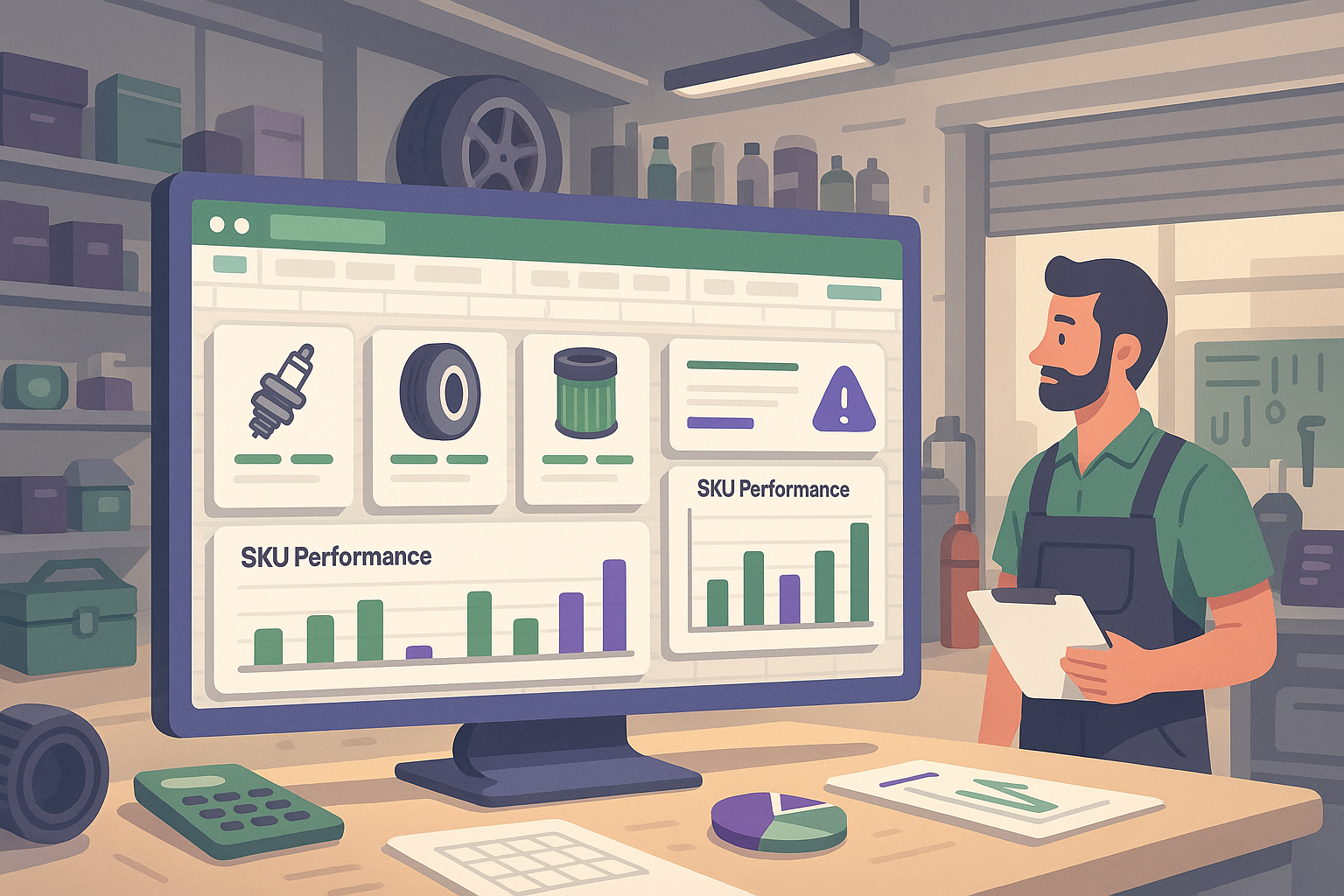 Automotive & Parts Retail Intelligence Dashboard Preview