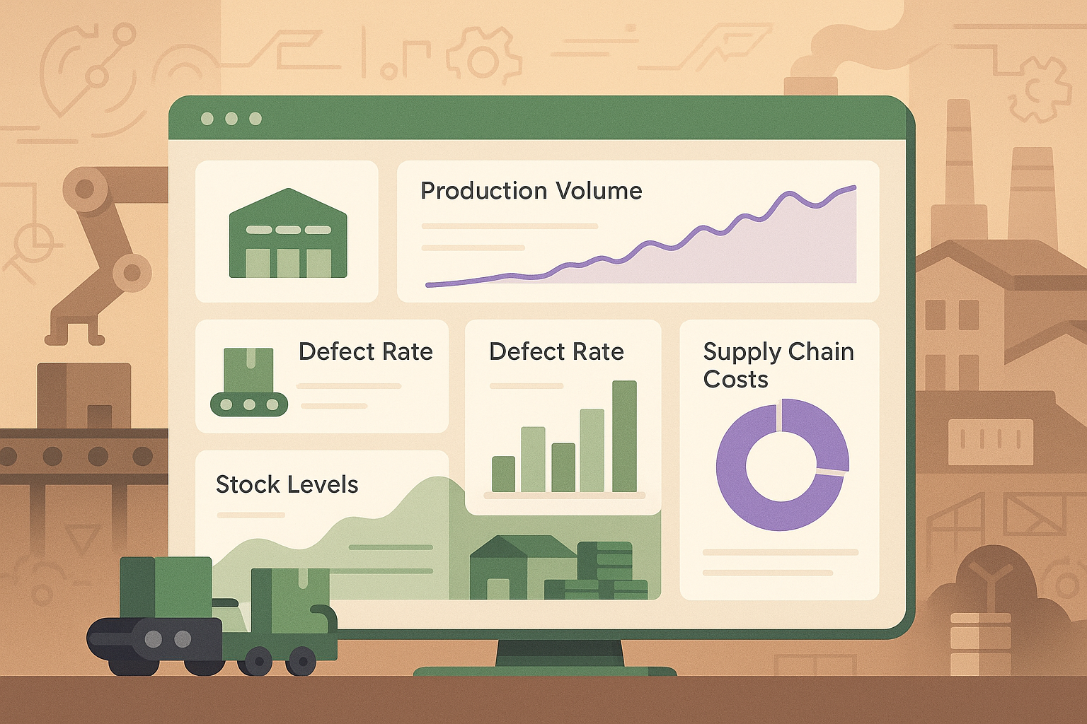 E-commerce Manufacturing & Private Label Analytics Dashboard Preview