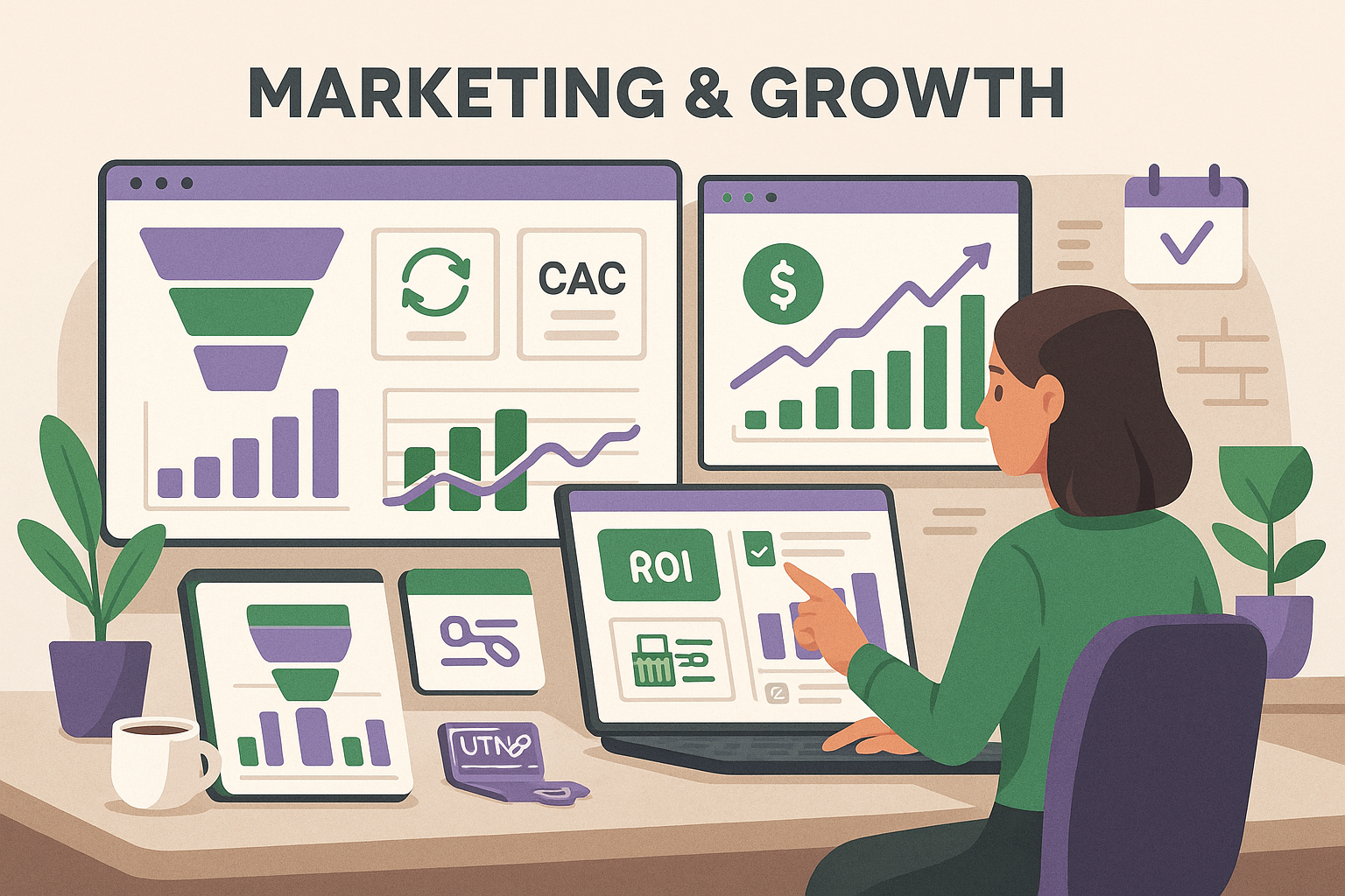 Marketing Intelligence for Growth Teams Dashboard Preview