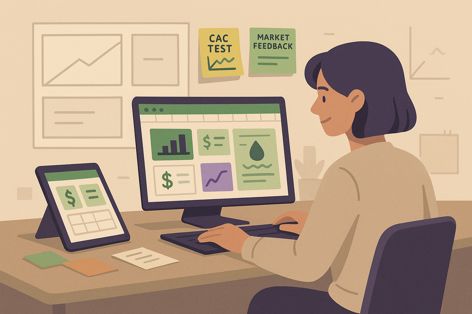 Investor-Ready Metrics for Pre-Revenue Startups Dashboard Preview