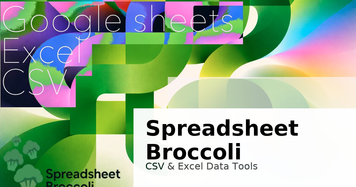 Spreadsheetbroccoli